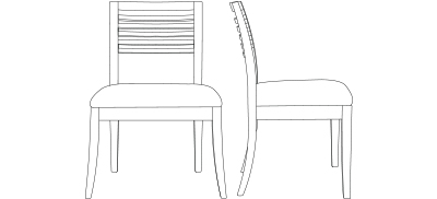 3450 - Armless Chair
