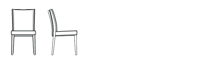 01811 - Armless Chair