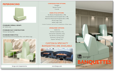 Borgo - Banquette - Brochure