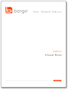 Borgo - Cloud Nine - Geo. Sheard Fabrics - Fabric Card