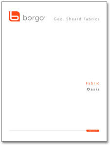 Borgo - Oasis - Geo. Sheard Fabrics - Fabric Card